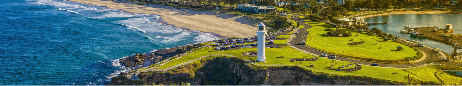 Australian coastline and lighthouse
